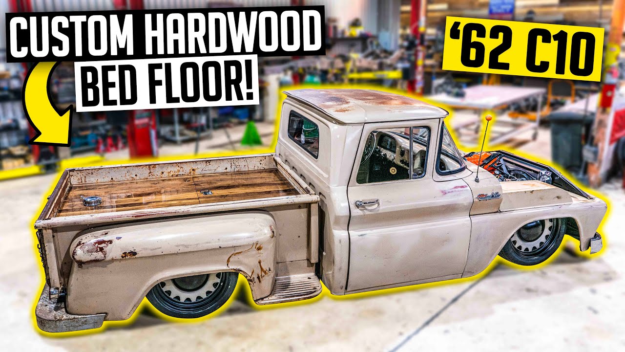 Кастомный кузов Stepside C10 с полом кузова — замена нагнетателя LS на Chevrolet C10 1962 года, э...
