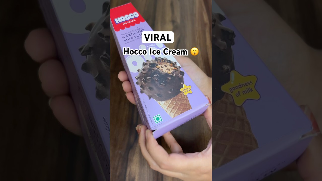 hocco hazelnut mudslide ice cream unboxing