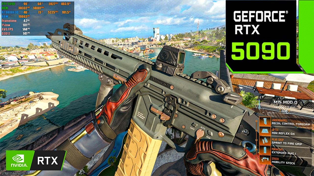Warzone Black Ops Royale : RTX 5090 32GB + AMD Ryzen 7 9800X3D ( 4K Maximum Settings DLSS ON )