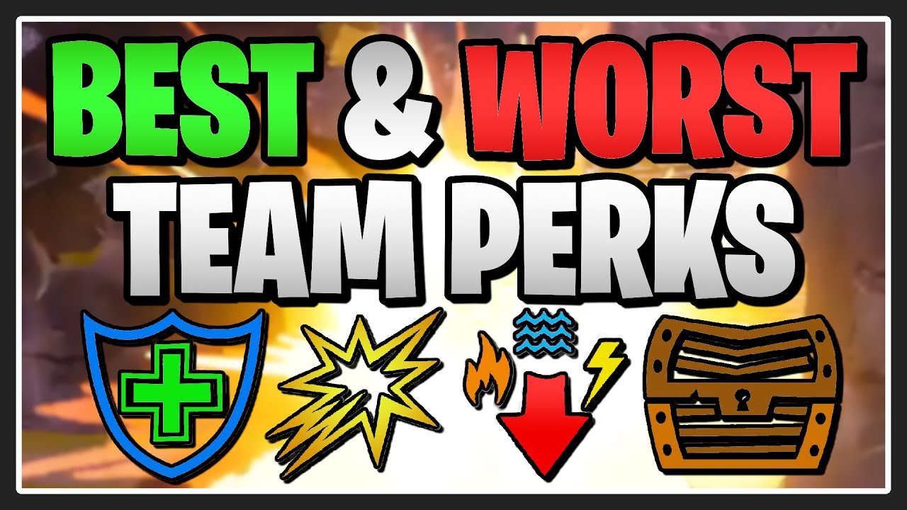 2026 APPROVED: The BEST & WORST Team Perks in Fortnite Save the World!