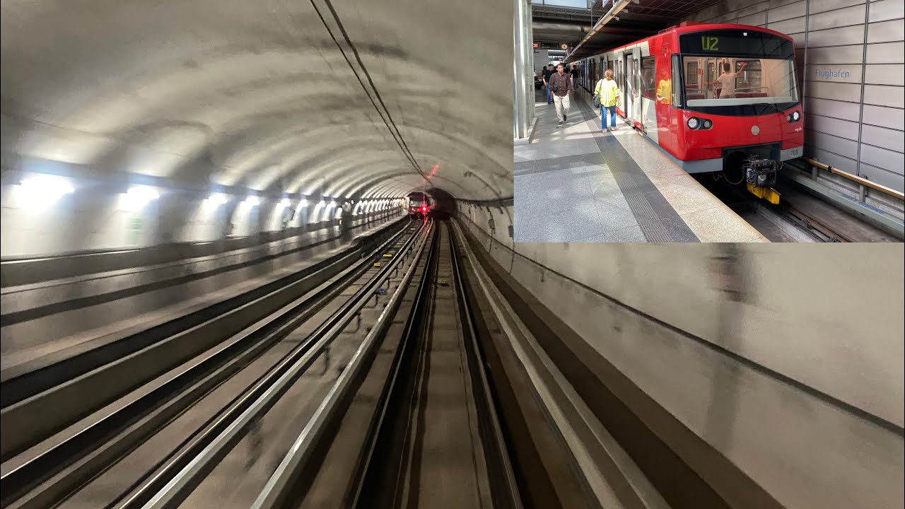 Im fahrerlosen DT3 der U-Bahn Nürnberg als U2 vom Flughafen nach Röthenbach mit Vmax 80 km/h & SOUND