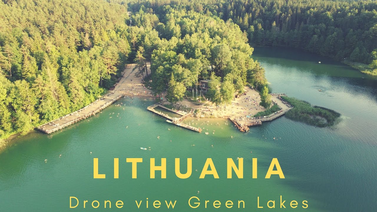 Lithuania | Vilnius | Green lakes| Nature | Drone aerial view