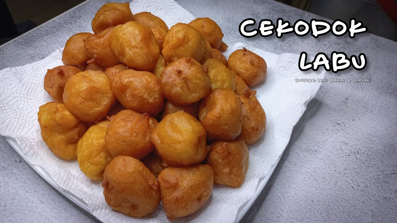 RESEPI CEKODOK LABU | CUCUR LABU KUNING | KUIH LABU