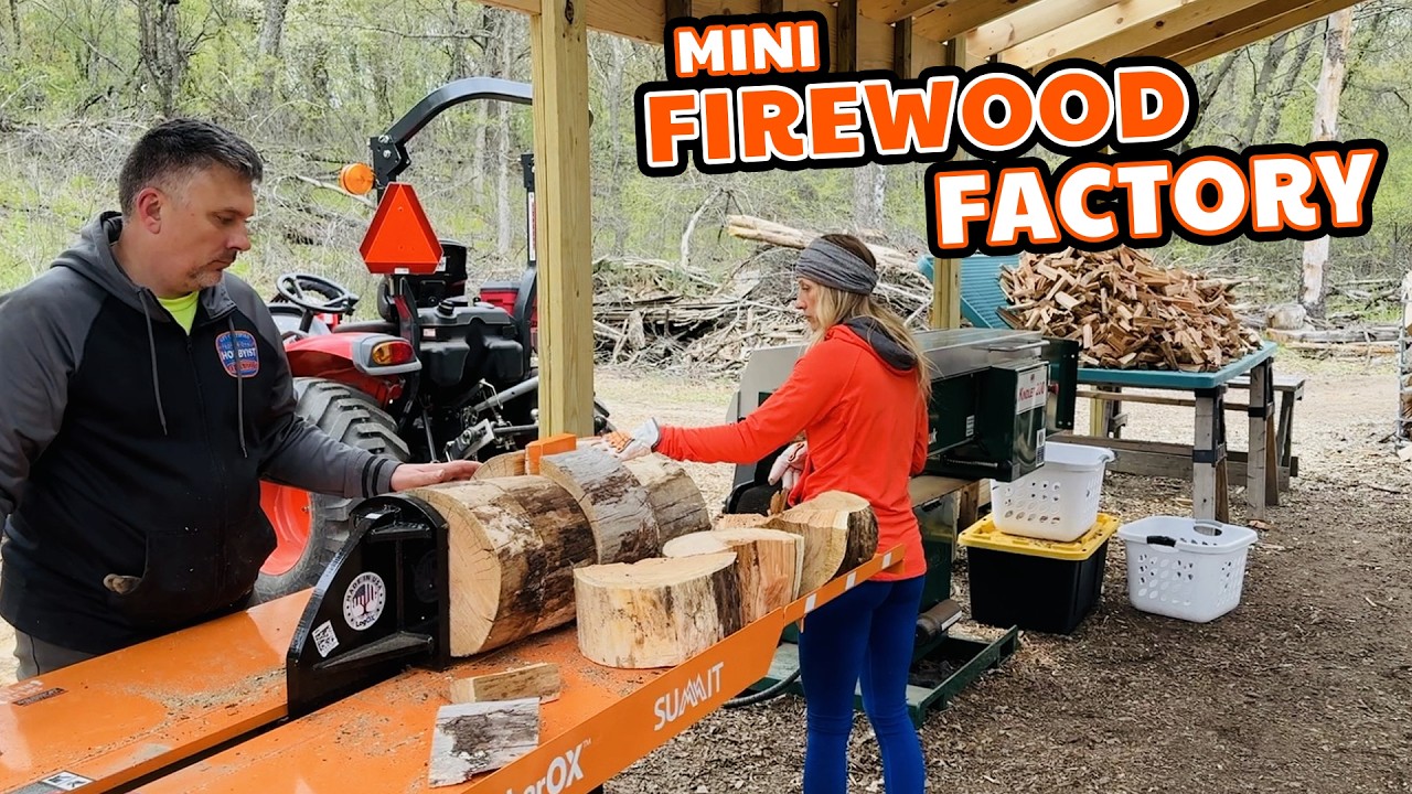 Cherry Firewood Processing...Full Small Scale Production