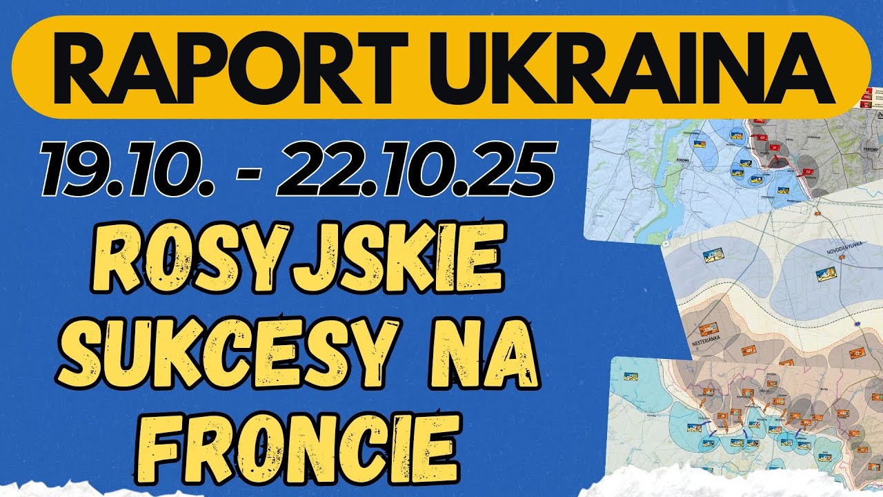 Raport Ukraina, Rosyjskie sukcesy na froncie, 19.10 - 22.10.25