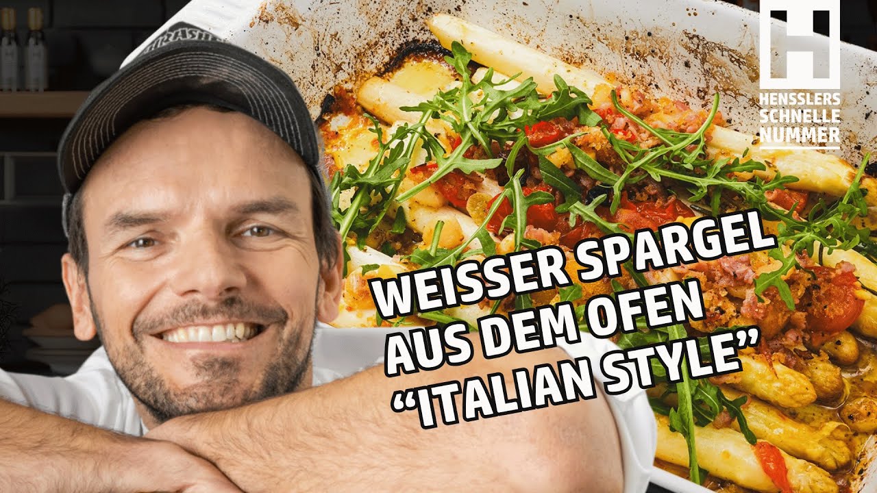 Schnelles Weißer Spargel aus dem Ofen 