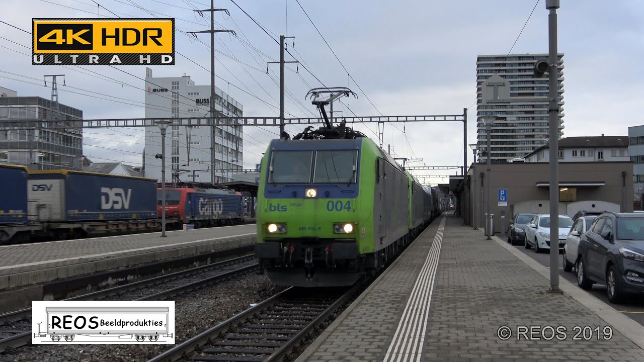 2019-01 [4K] Bahnhof Pratteln on a early Monday morning in 4K! 21 trains in 18 minutes!
