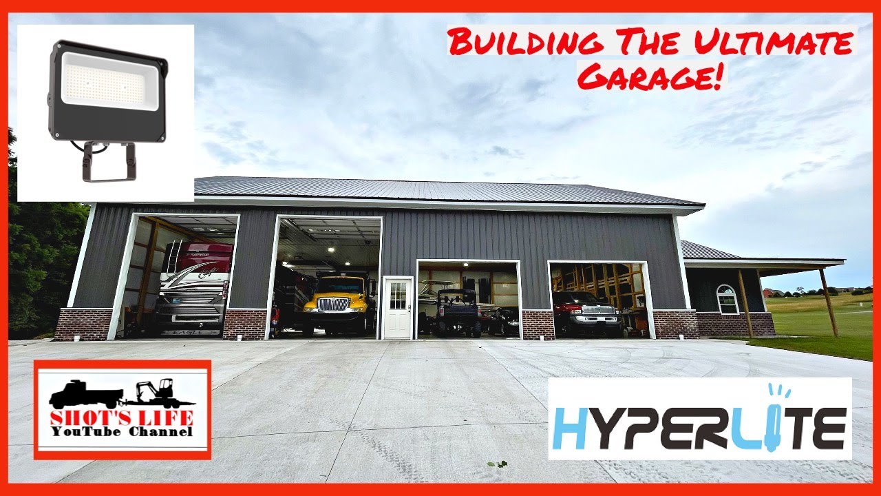 Hyperlight Outdoor Flood Lights! | Building the Ultimate Garage | EPS34 | Shots Life