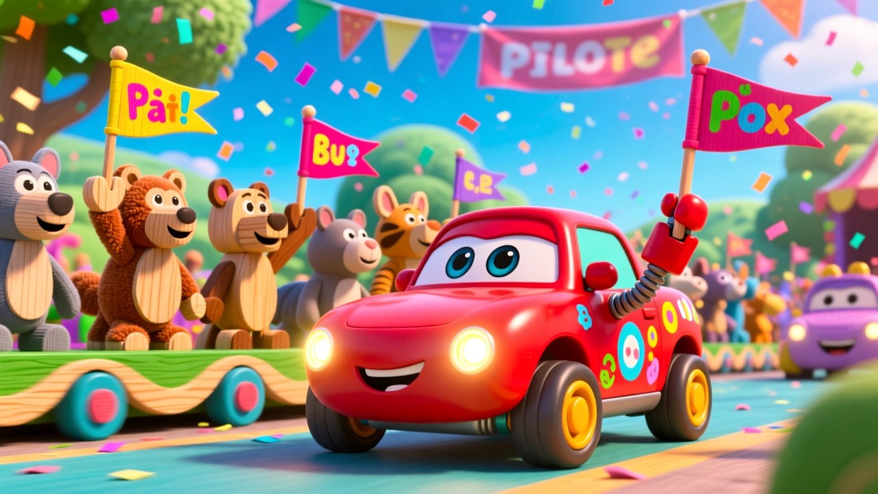 Vroom Vroom Car Journey 🚗💨 | Car Song for Kids | Vehicles Learning Video for Children