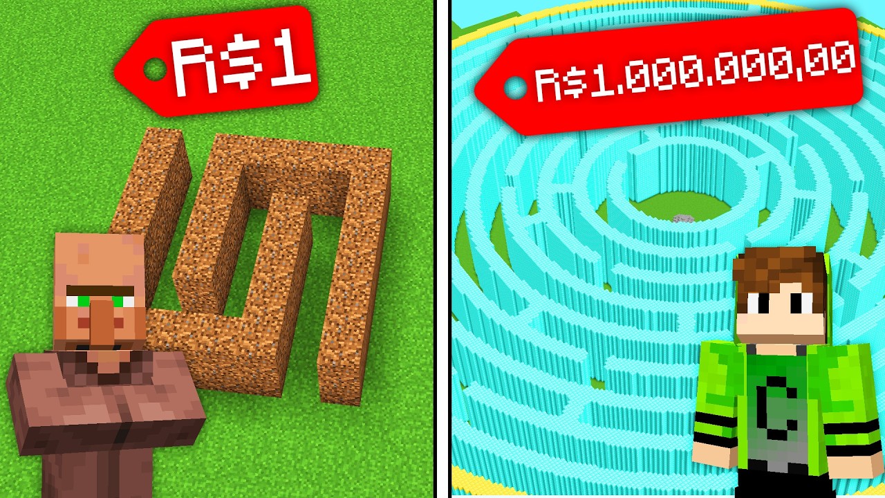 ЗЕМЛЯНОЙ ЛАБИРИНТ vs АЛМАЗНЫЙ ЛАБИРИНТ в Minecraft!