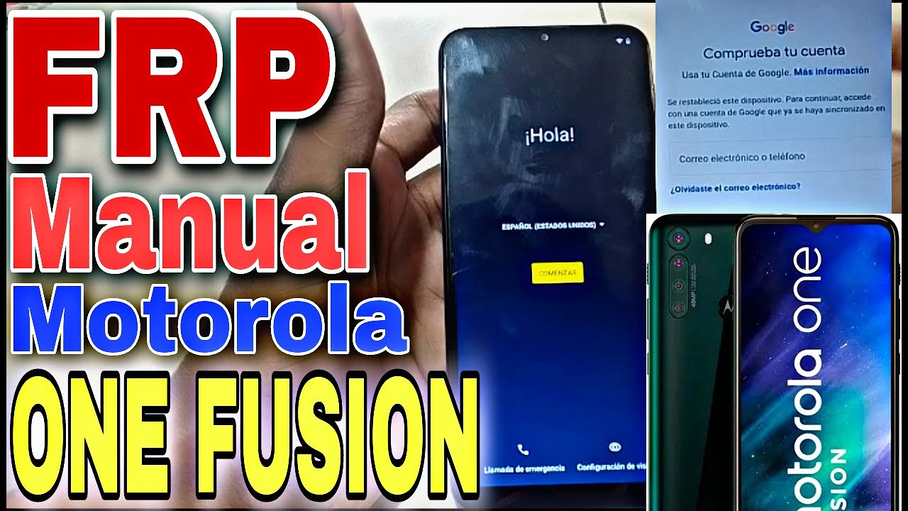 Frp Manual Motorola One Fusion, Quitar Cuenta De Google Motorola One Fusion