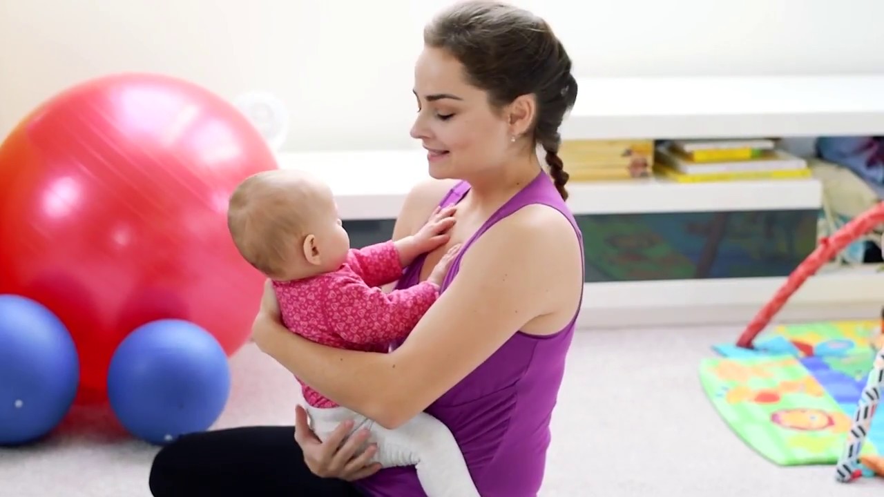 Mama&mimi - cvičení s miminky - cvičení s overballem