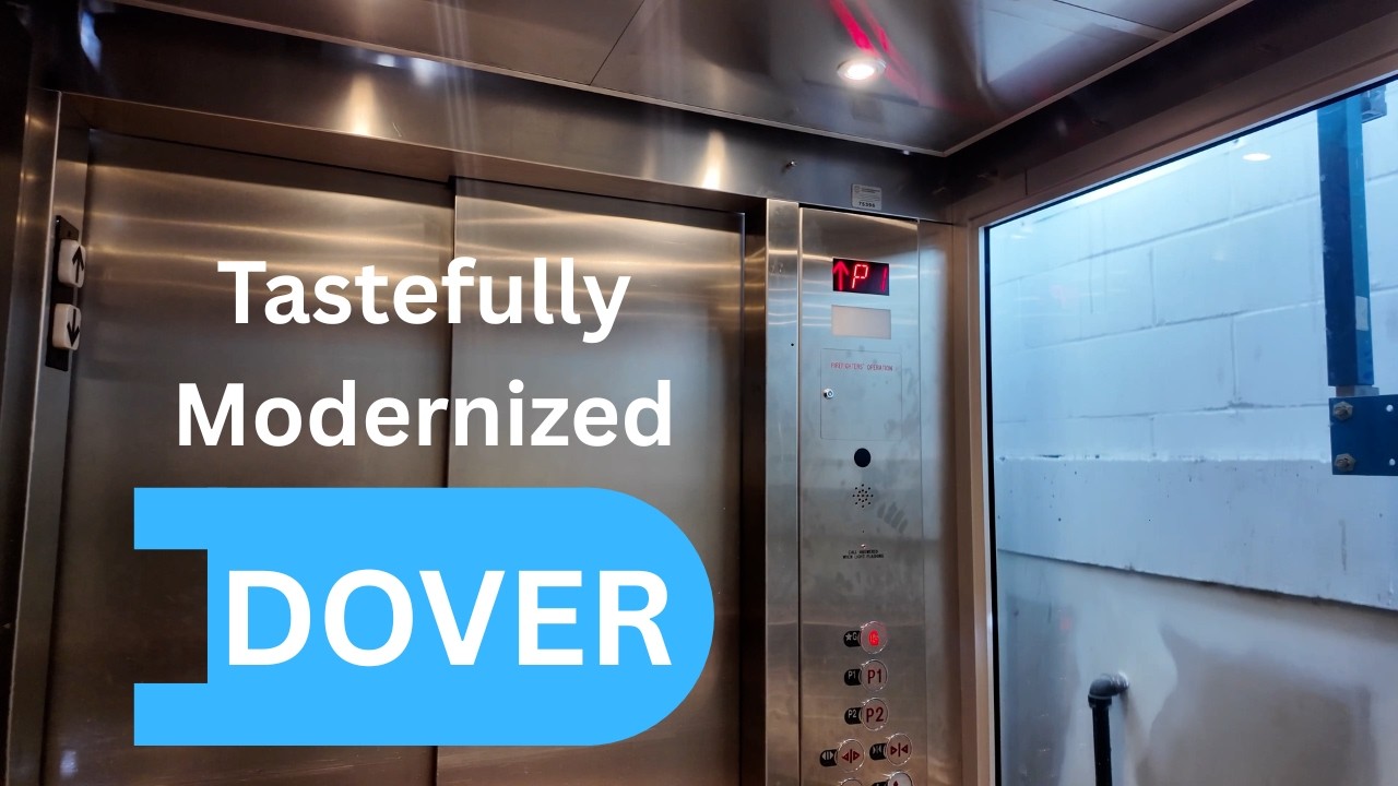 𝐄𝐏𝐈𝐂 Tastefully Modernized Dover Impulse Hydraulic Glass Elevators, Metro, North York, Ontario