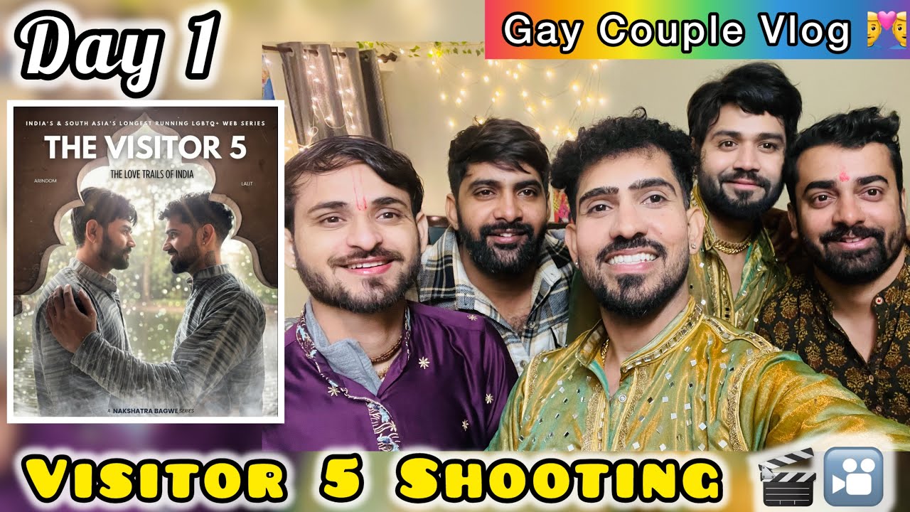 1st Day Shoot 🎬 || Visitor 5 Shooting || Gay Couple Vlog 🌈 || @LadduAndArry 👨‍❤️‍👨