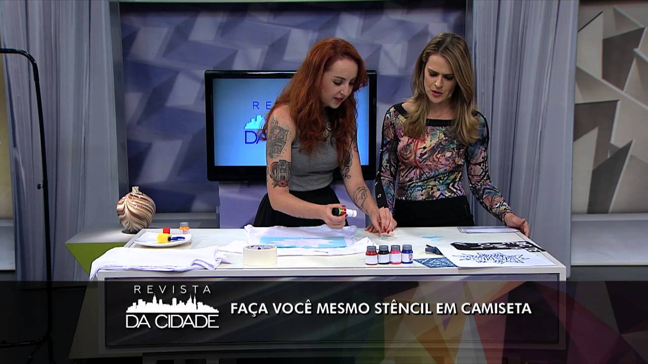 Revista da Cidade - DIY: Stêncil em Camiseta (22/04/16)