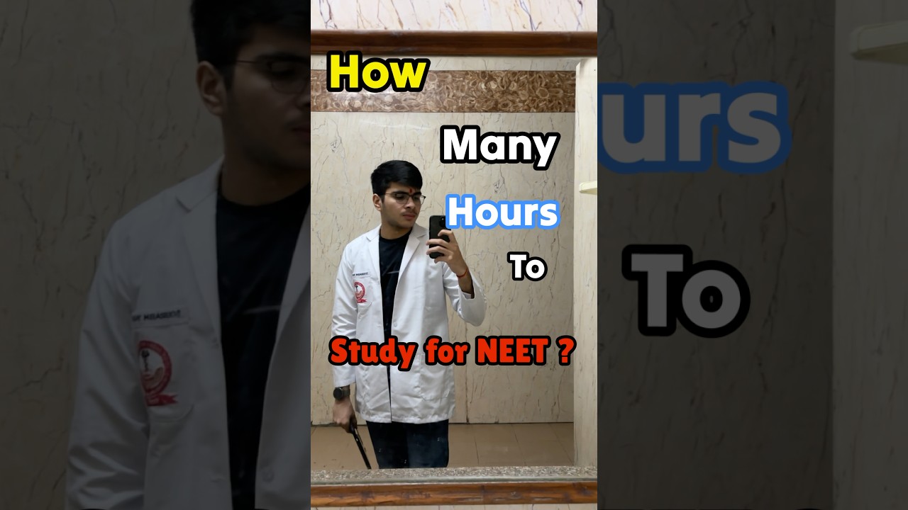 NEET crack krne ke liye kitni padhai!?🤯 #neet #mbbs #neet2025 #motivation #neetaspirant
