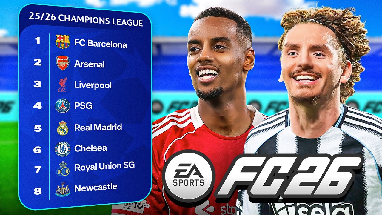 Я симулировал Лигу чемпионов 25/26 на FC26 🤩