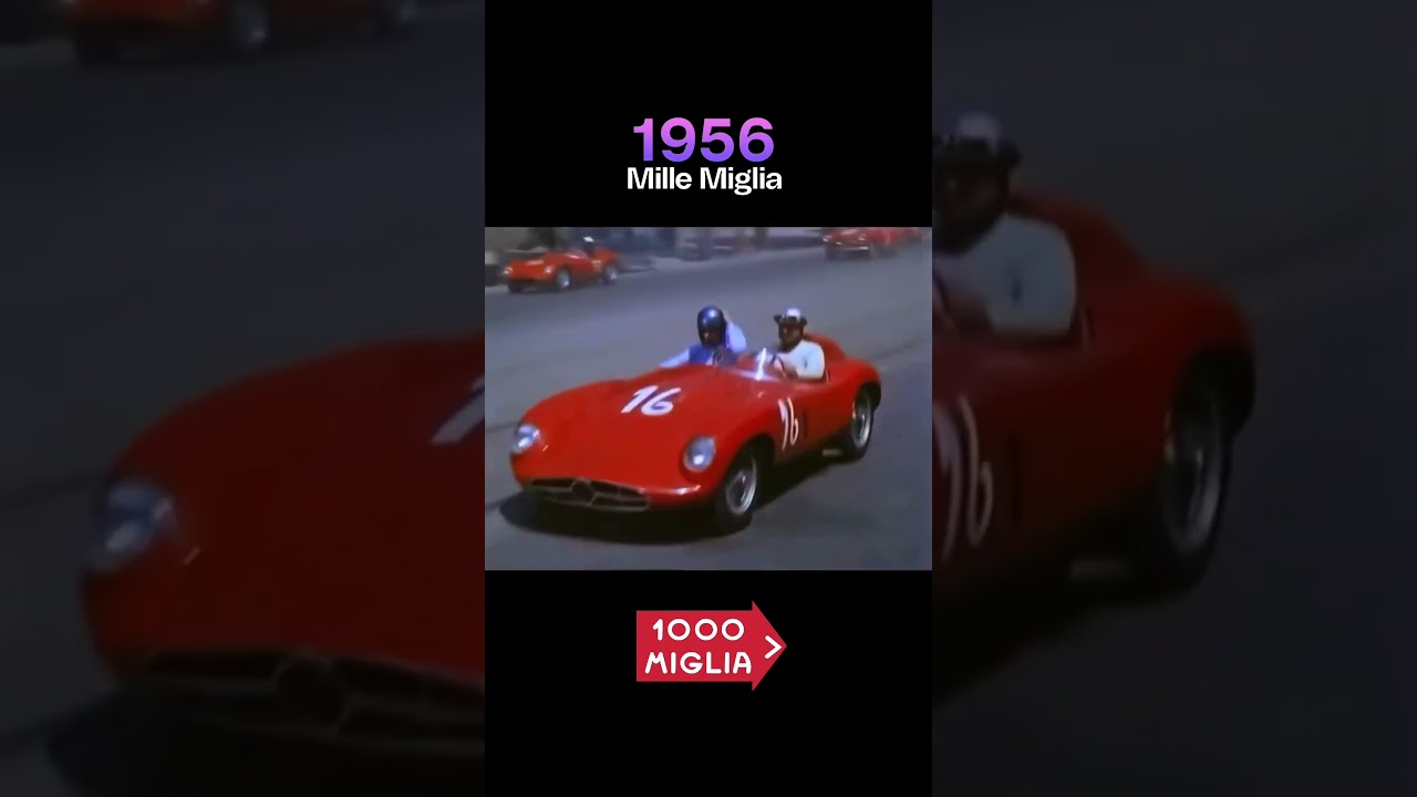 Amazing footage from the 1956 Mille Miglia Rally!
