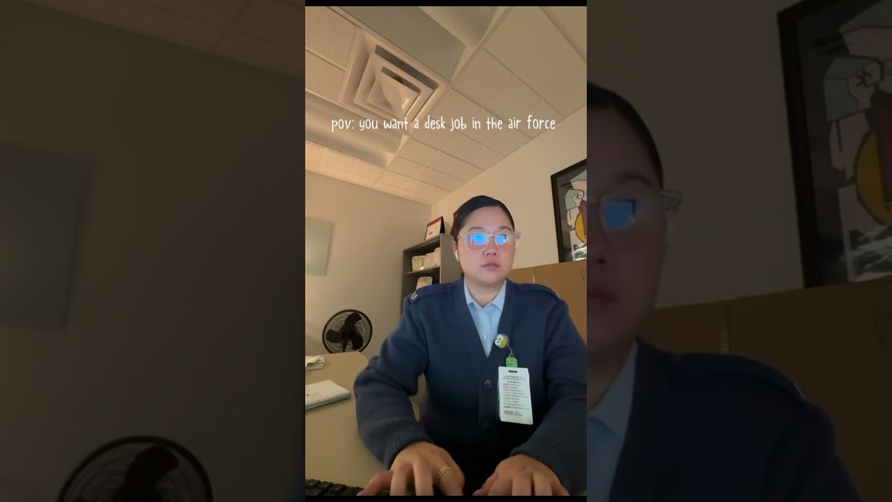 pov: you want a desk job in the air force