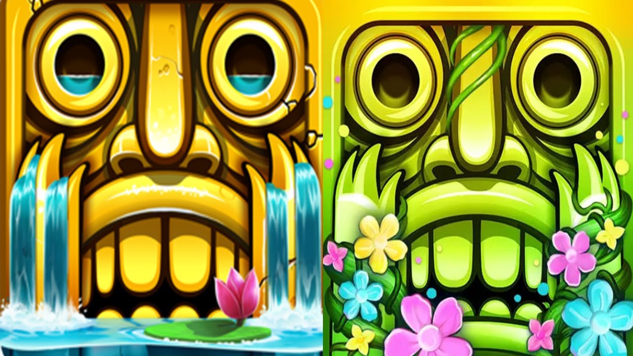 Temple Run 2 Reverse Gameplay - Blooming Sands VS Enchanted Palace