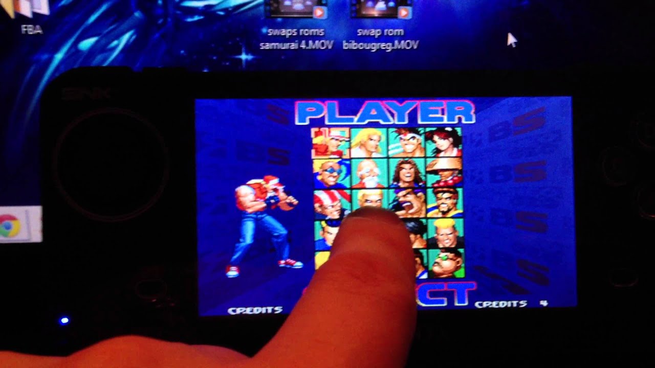 real bout sp&eacute;cial + unibios 3.0 neogeo x gold = sang rouge, geese et persos EX