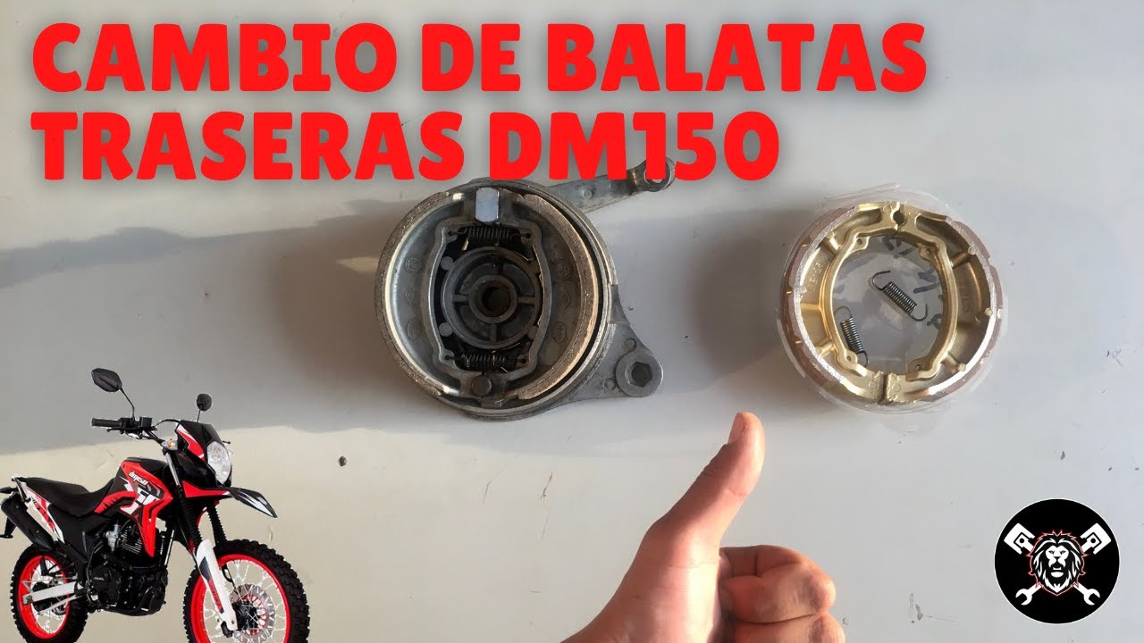 COMO CAMBIAR BALATAS TRASERAS DE DM150 (BIEN EXPLICADO) ✅ | Victor de la Rosa 