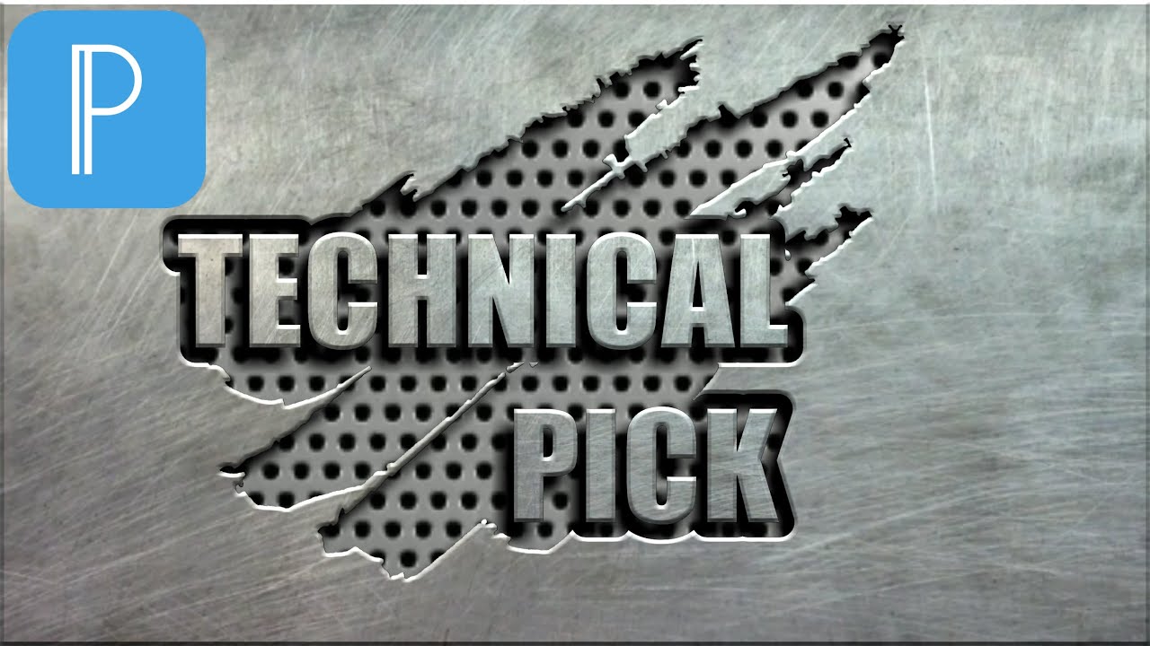 How to Make a Cool Metal Text in Pixellab on Android Mobile | Technical Pick