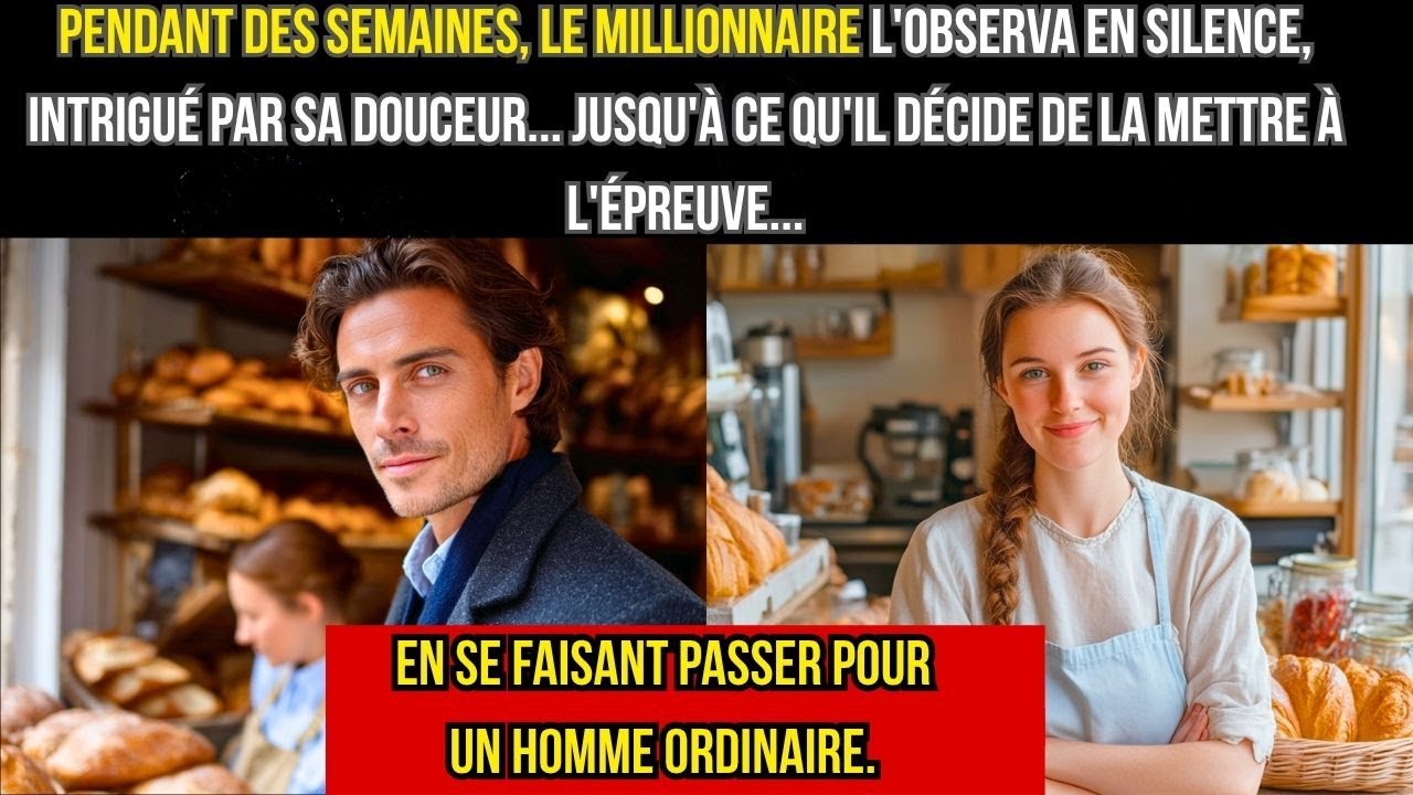 MILLIONNAIRE L'OBSERVE EN SILENCE, INTRIGUÉ PAR SA DOUCEUR, IL LA MET À L'ÉPREUVE...