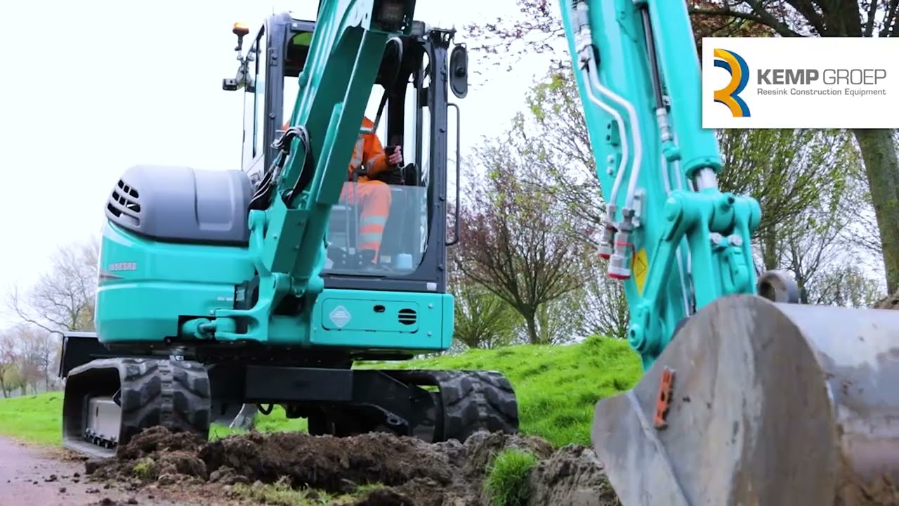 Kobelco SK58SRX-7 voor Verduijn Infra B.V.