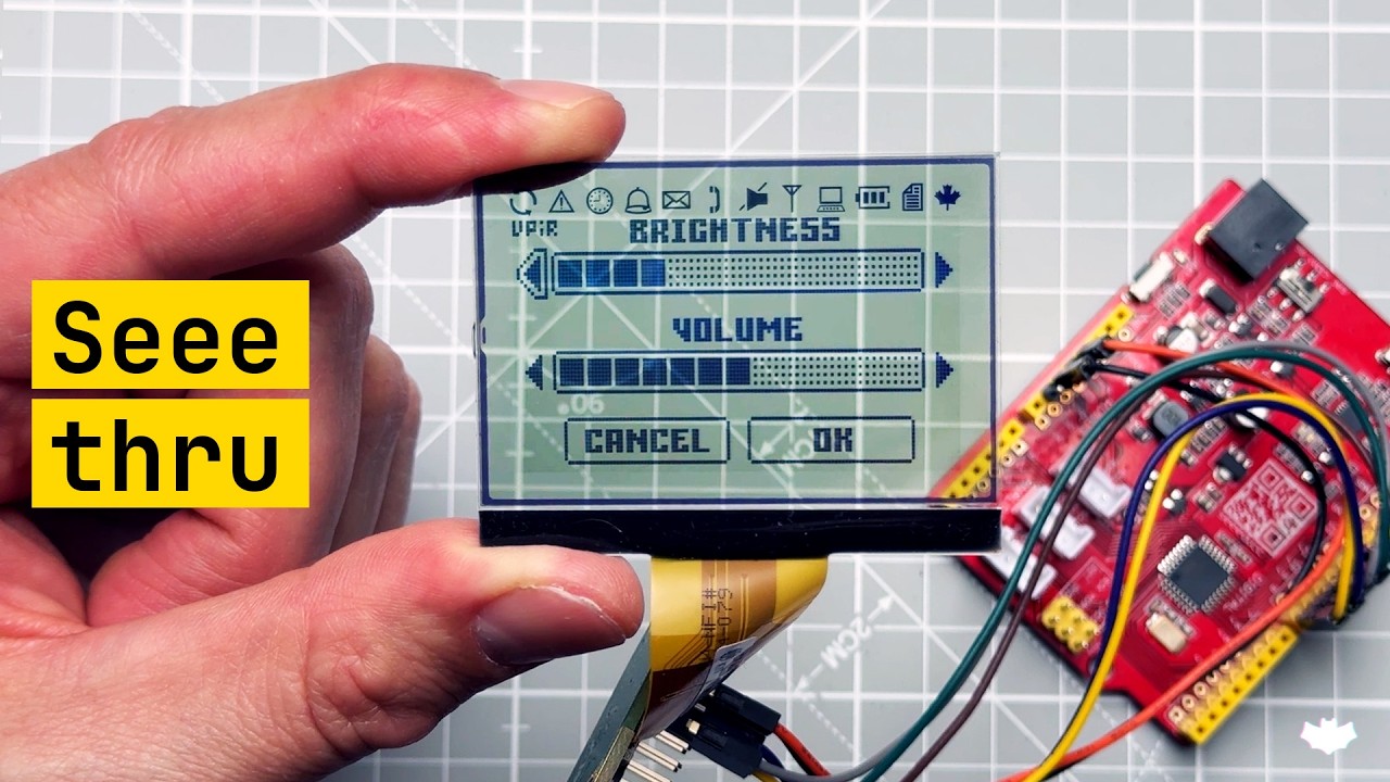 Transparent LCD Display with Arduino UNO