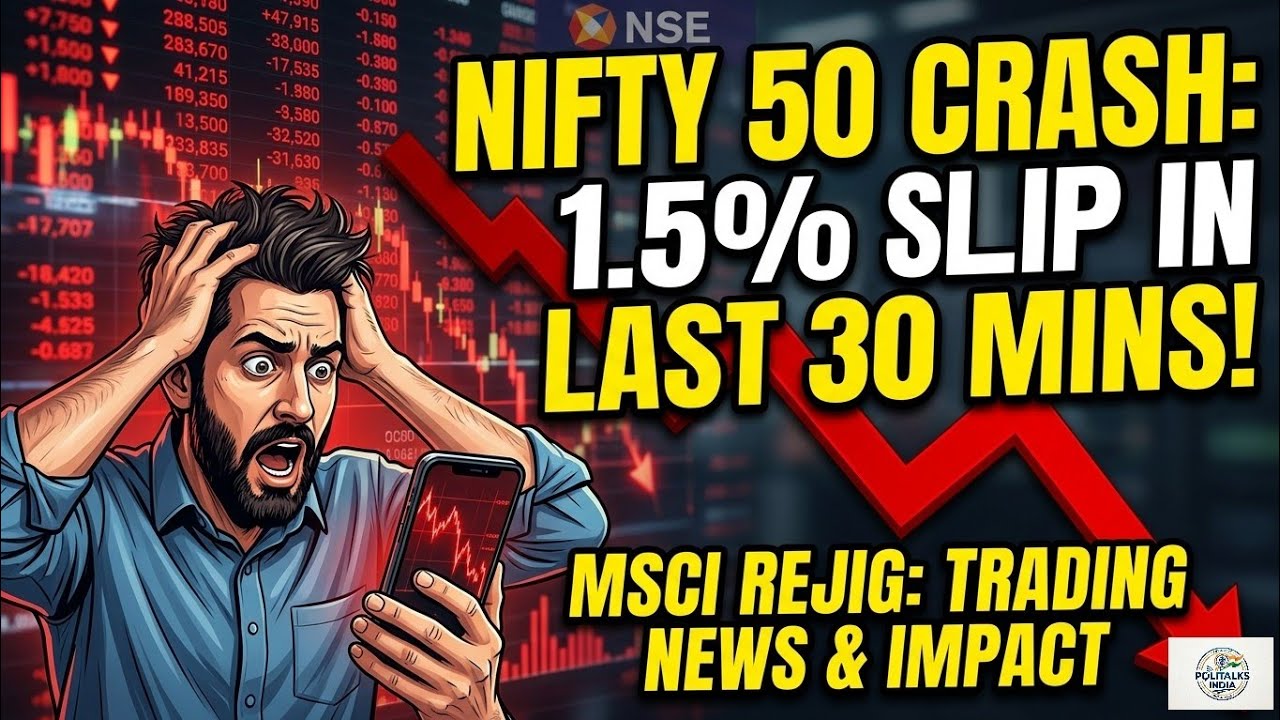 Nifty 50 Crashes 1.5%! Is the MSCI Index Rejig to Blame?