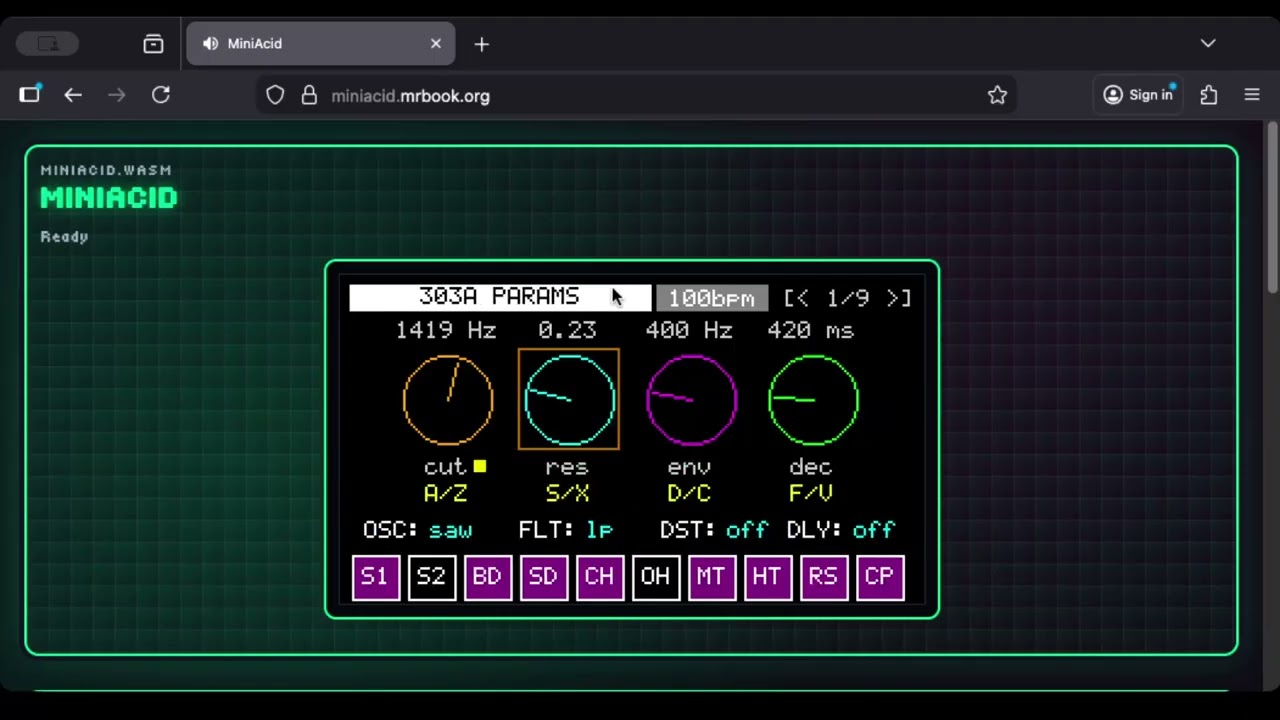 MiniAcid v0.0.7 - Synth Automation Intro