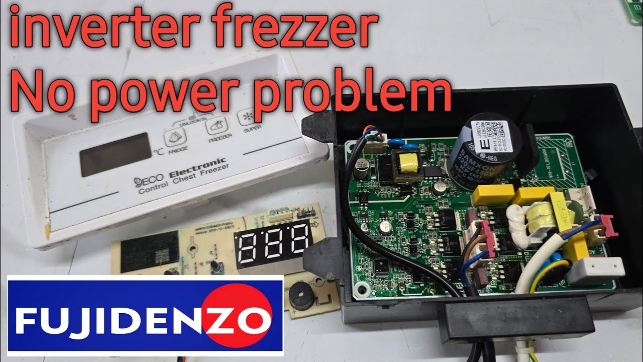 Fujidenzo chest type frezzer inverter walang display ayaw mag on ang compressor  paano pagahin muli
