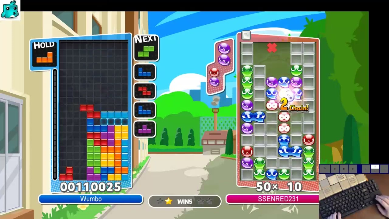 Fighting For My Life... Pro Tetris vs SsenRed Puyo