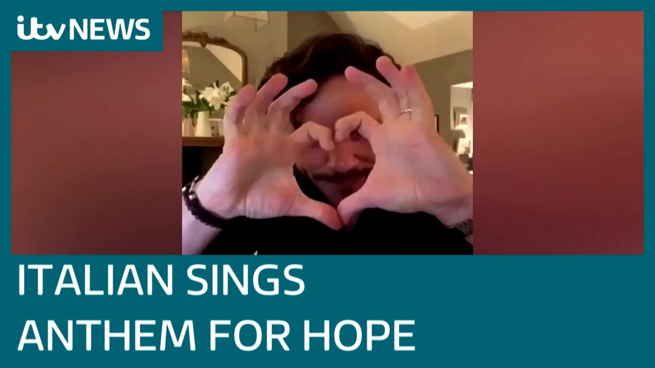 'Everything's going to be OK': Italian's song becomes anthem for hope | ITV News