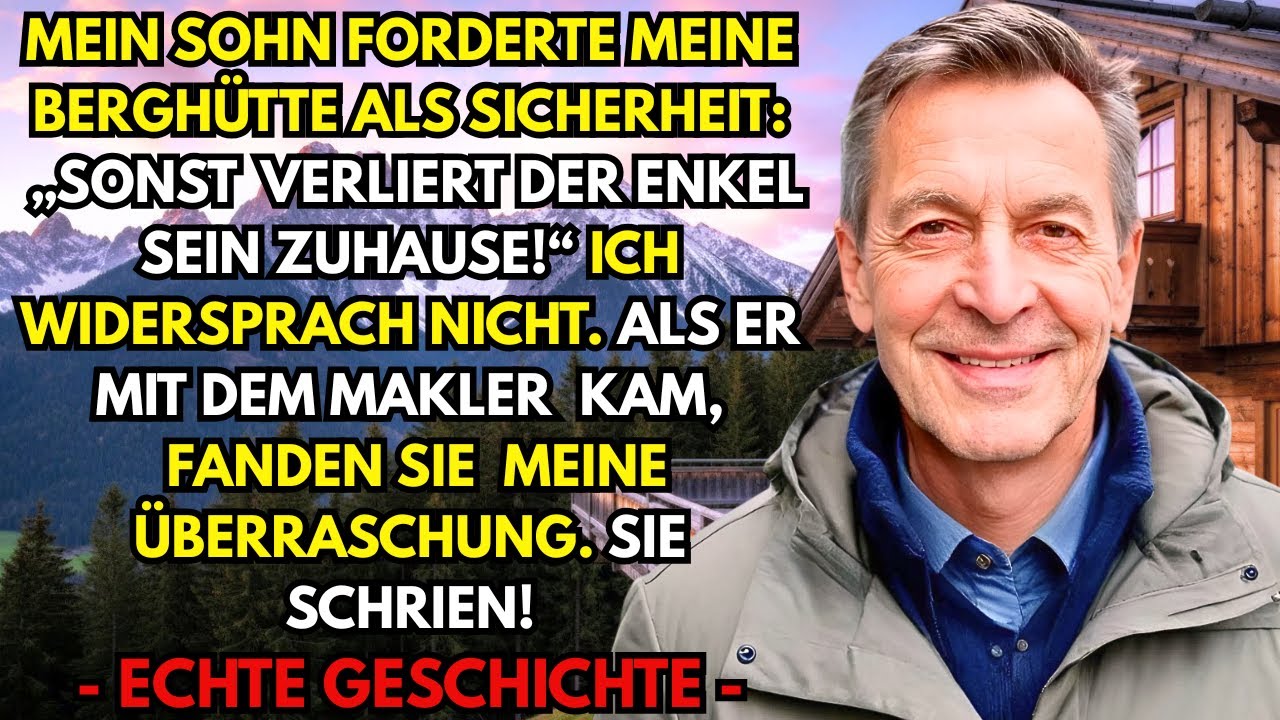 „Ich brauche dein Häuschen als Sicherheit“, sagte mein Sohn. Doch als er mit dem Makler ankam...