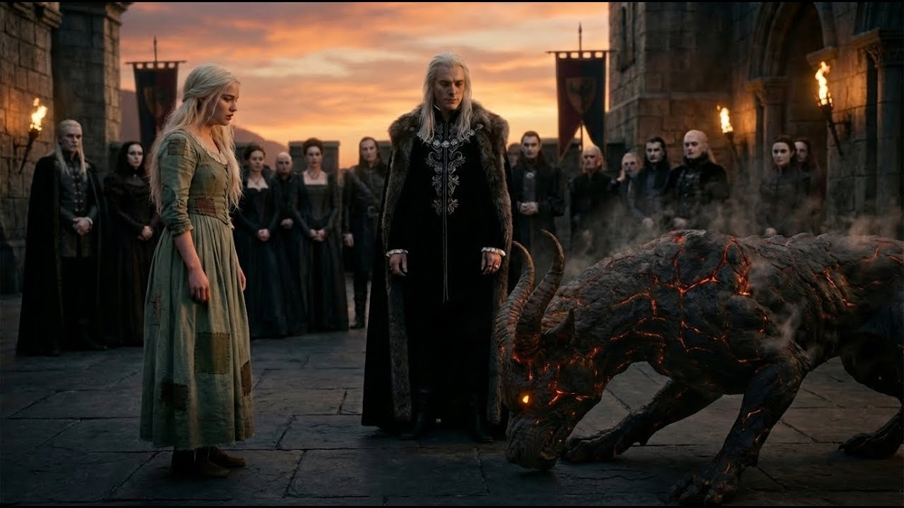 The Vampire King's Blood Hound Knelt Before a Poor Girl — The Court Went Silent