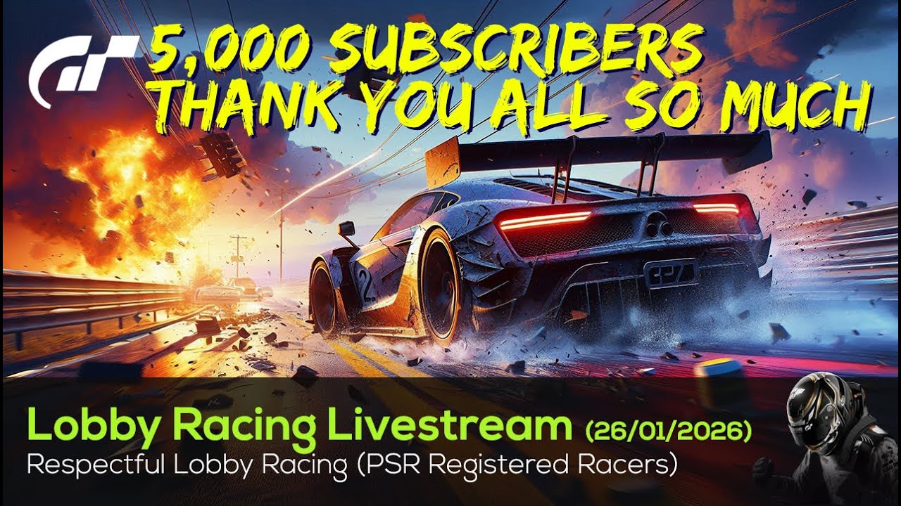 🟢 LIVE Gran Turismo 7 - PSR Respectful Lobby Racing - 26/01/2026