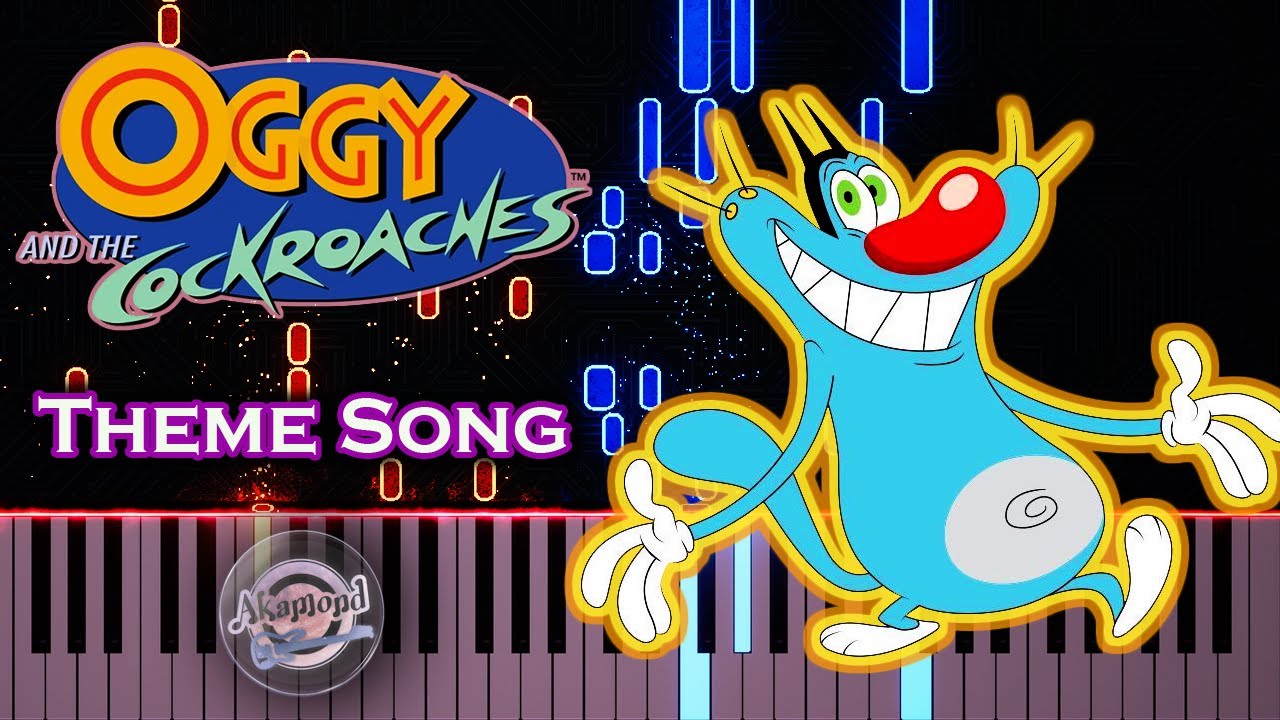 Oggy And The Cockroaches Theme Song Piano Cover - Oggy Theme Song Piano Tutorial