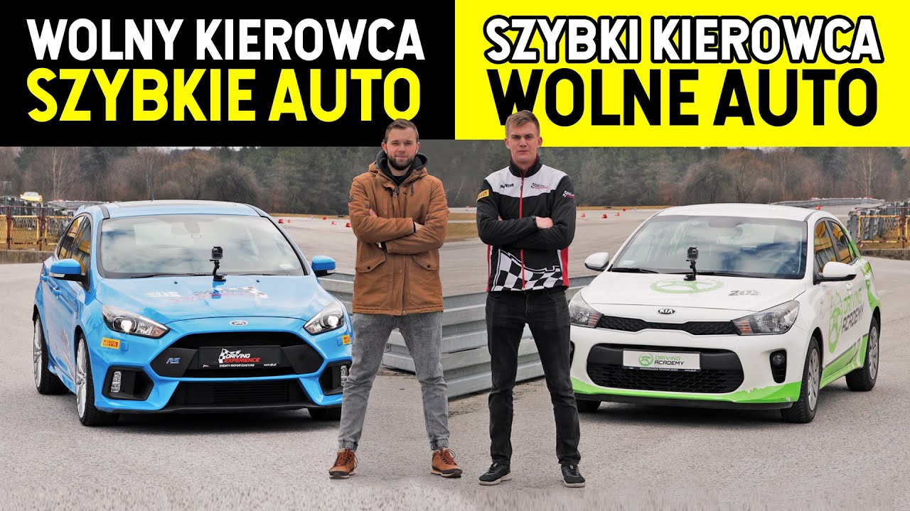 Wolny kierowca (Focus RS) vs Szybki kierowca (Kia Rio)