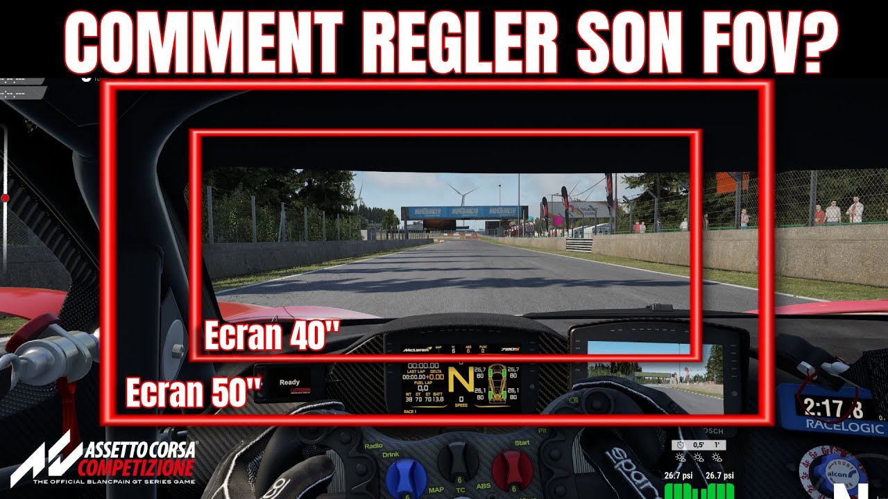 Comment régler son FOV (les degrés du champ de vision) sur Assetto Corsa Competizione?