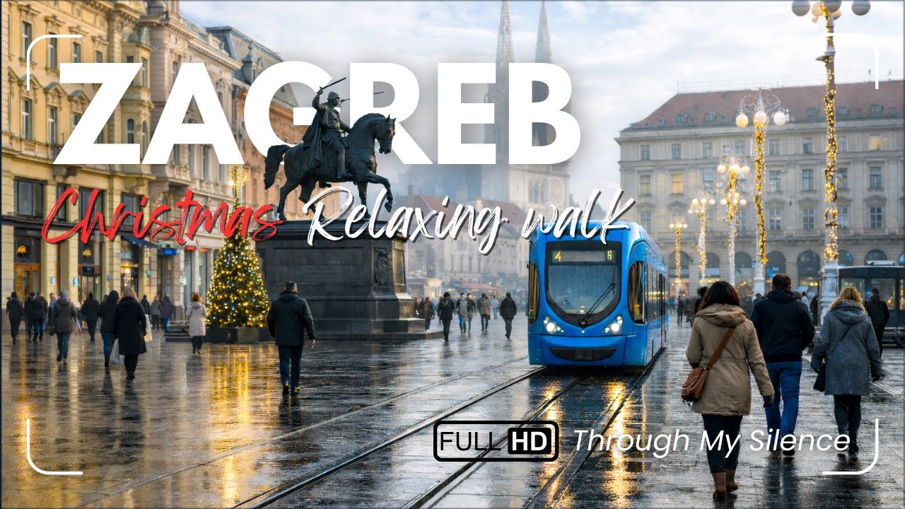 ZAGREB, Croatia – Quiet December Morning Before the City Wakes | Full HD ASMR POV