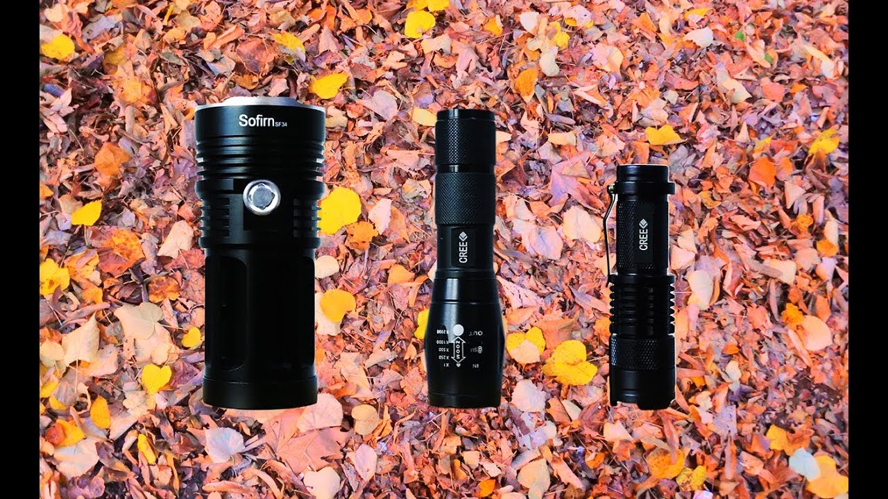 Sofirn SF34 VS XML T6 Vs Led Q5 - 3 Best Flashlights for Camping