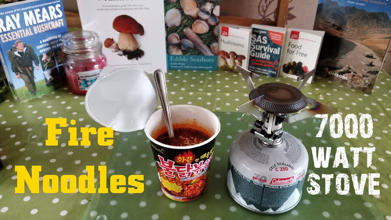 Coleman Fyrepower 7000 watt stove | trying Samyang Korean fire noodles