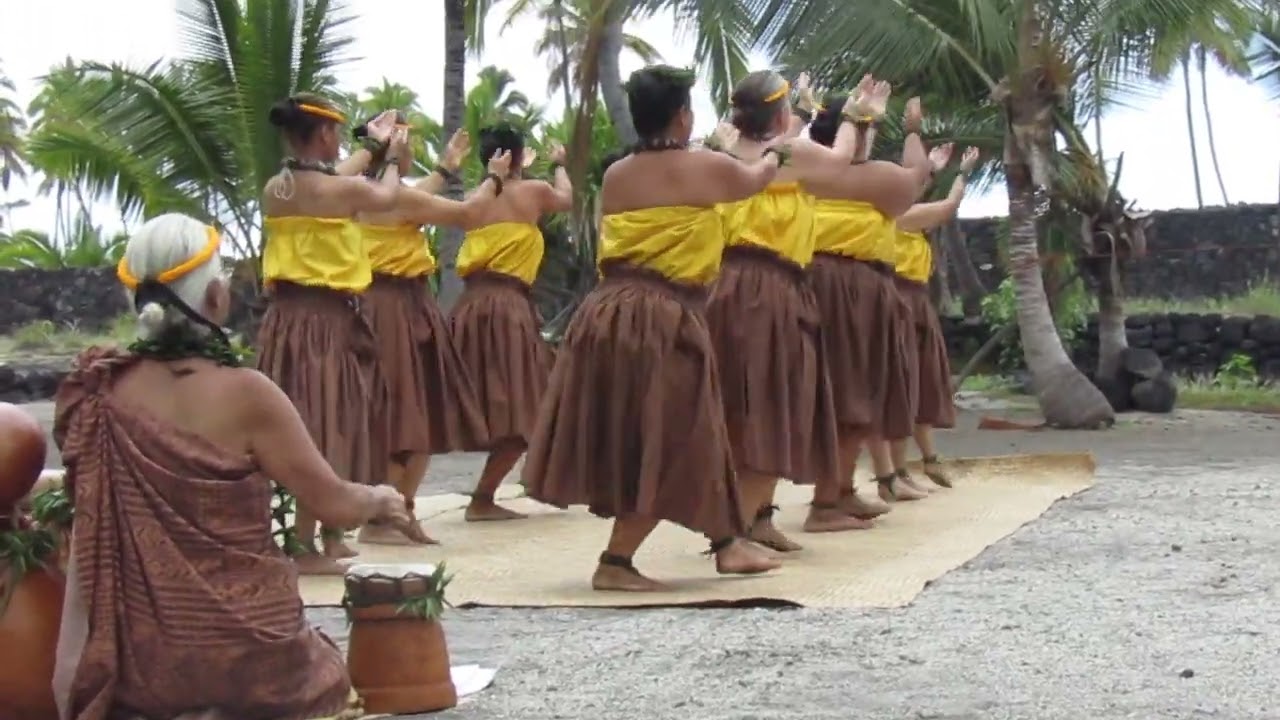Halau Hula Dancers On The Beach #2, 64th Annual Hawaiian Cultural Festival, Pu'uhonua O Honaunau