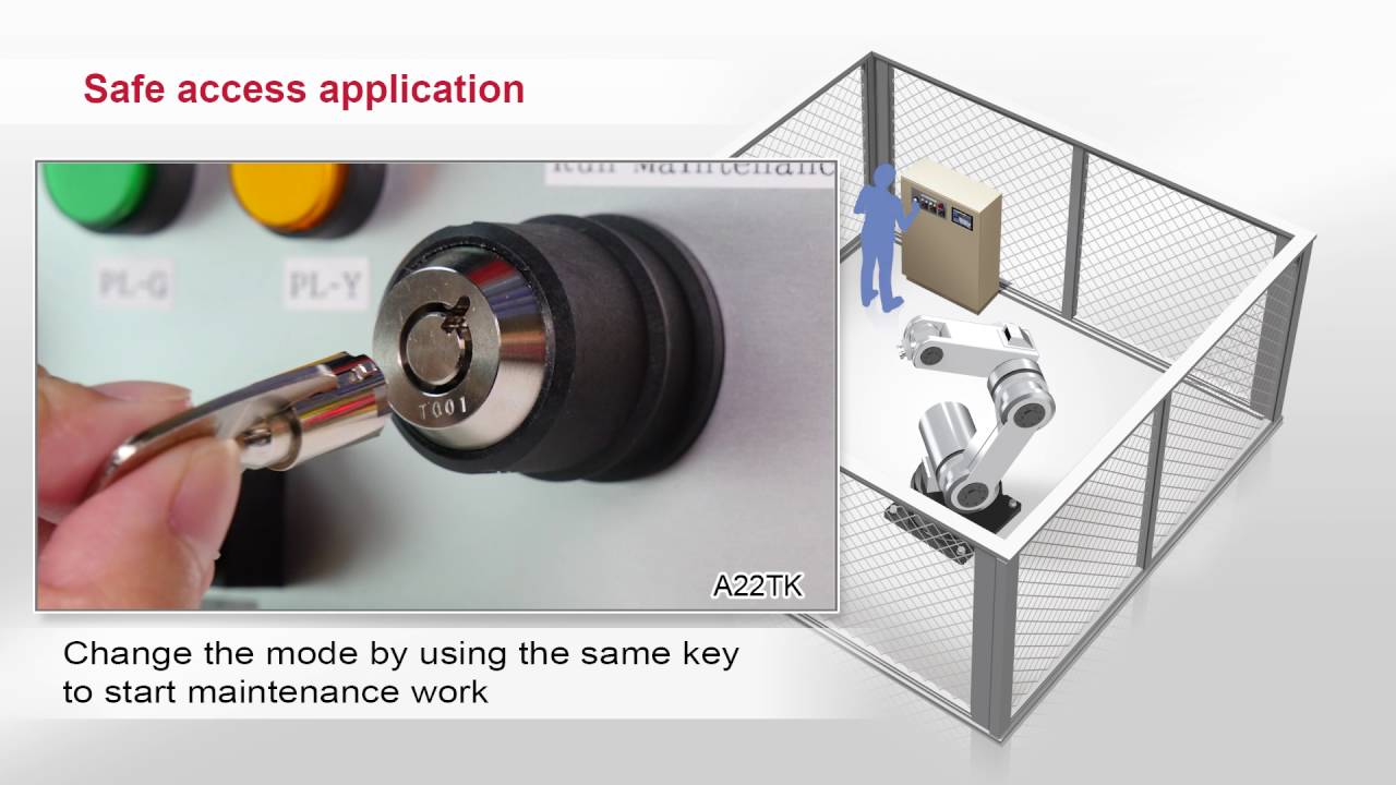 Omron Gurd Lock Safety-door Switch D4SL-N - Safe access application
