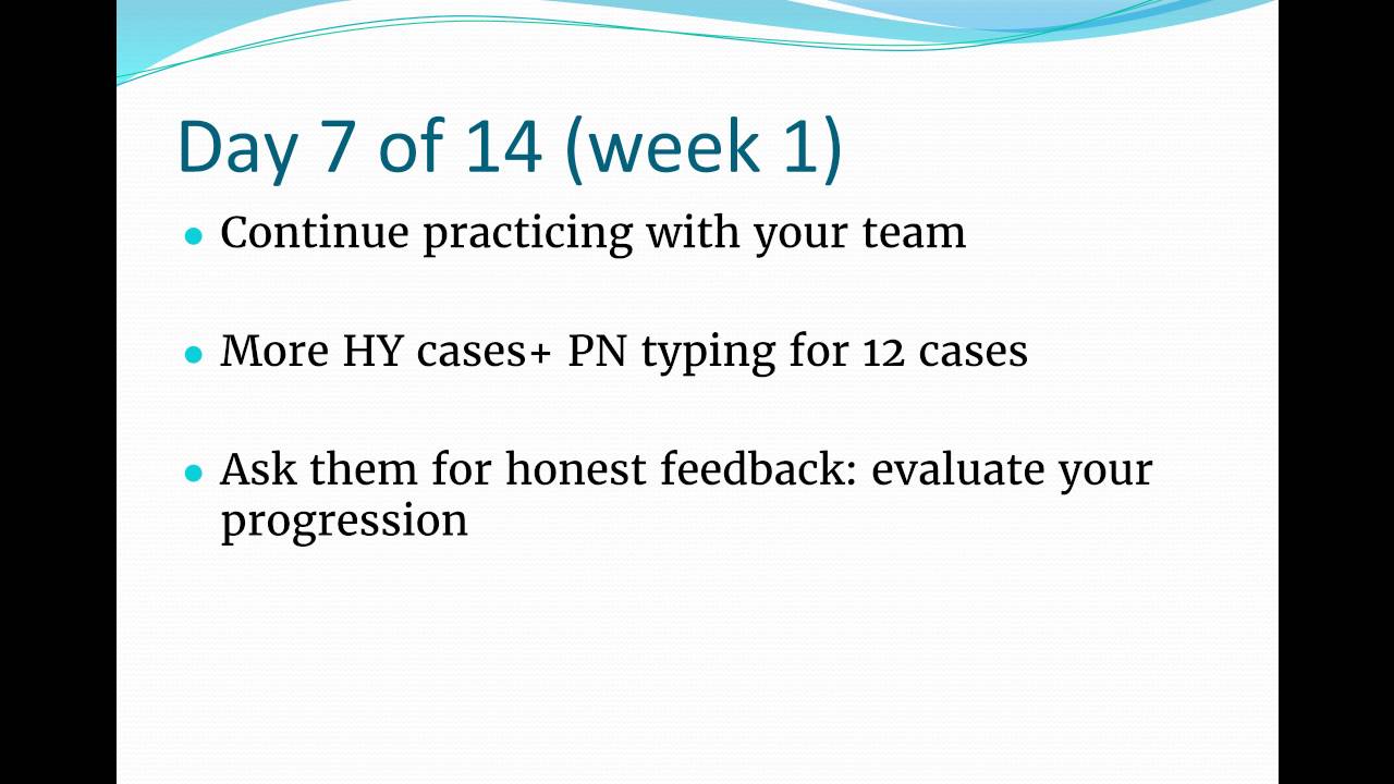 My USMLE Step 2 CS Prep In 2 Weeks Format
