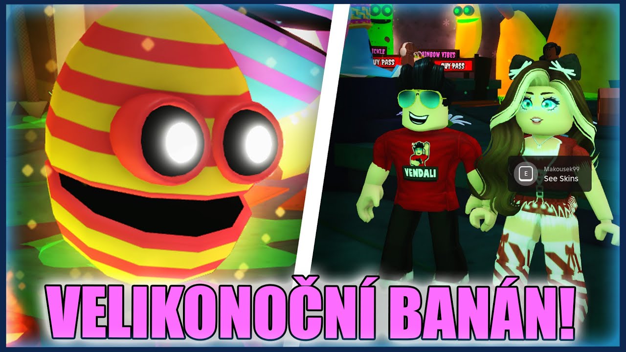 VENDALI SE NECHCE OBĚTOVAT PRO VEJCE!🐰 Roblox Banana Eats 🐰 w/@VendaliRoblox