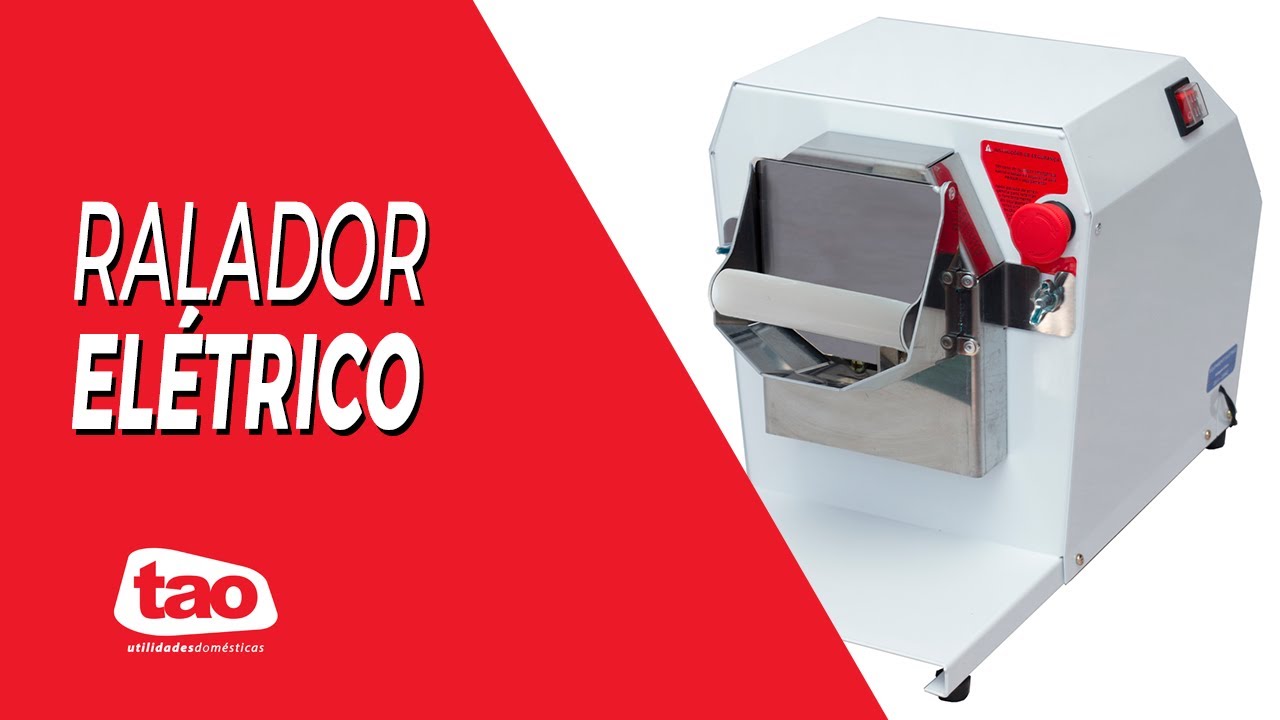 MULTI RALADOR ELÉTRICO - Queijo, Coco, Legumes - Industrial - TAO UTILIDADES DOMÉSTICAS