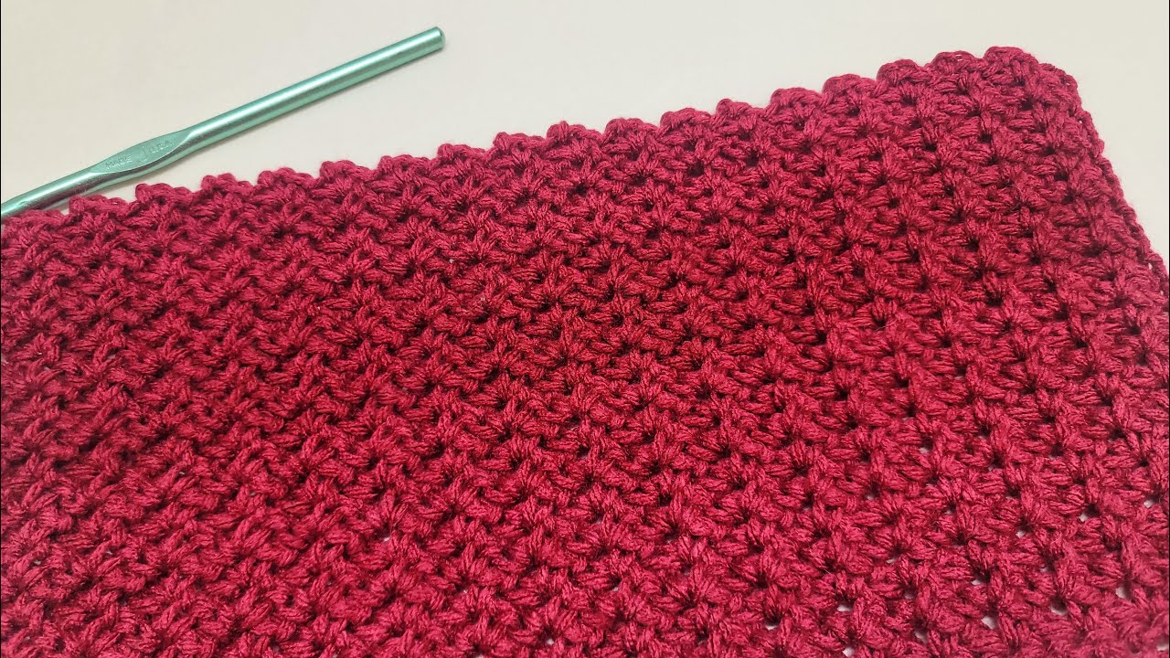 SUPER EASY Beginner Friendly Stitch For Blankets and Scarfs / Crochet Sprig Stitch Tutorial